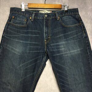 Levis Mens‎ 559 Relaxed Straight Fit Blue Jeans size 36x32 Cotton Denim Pants